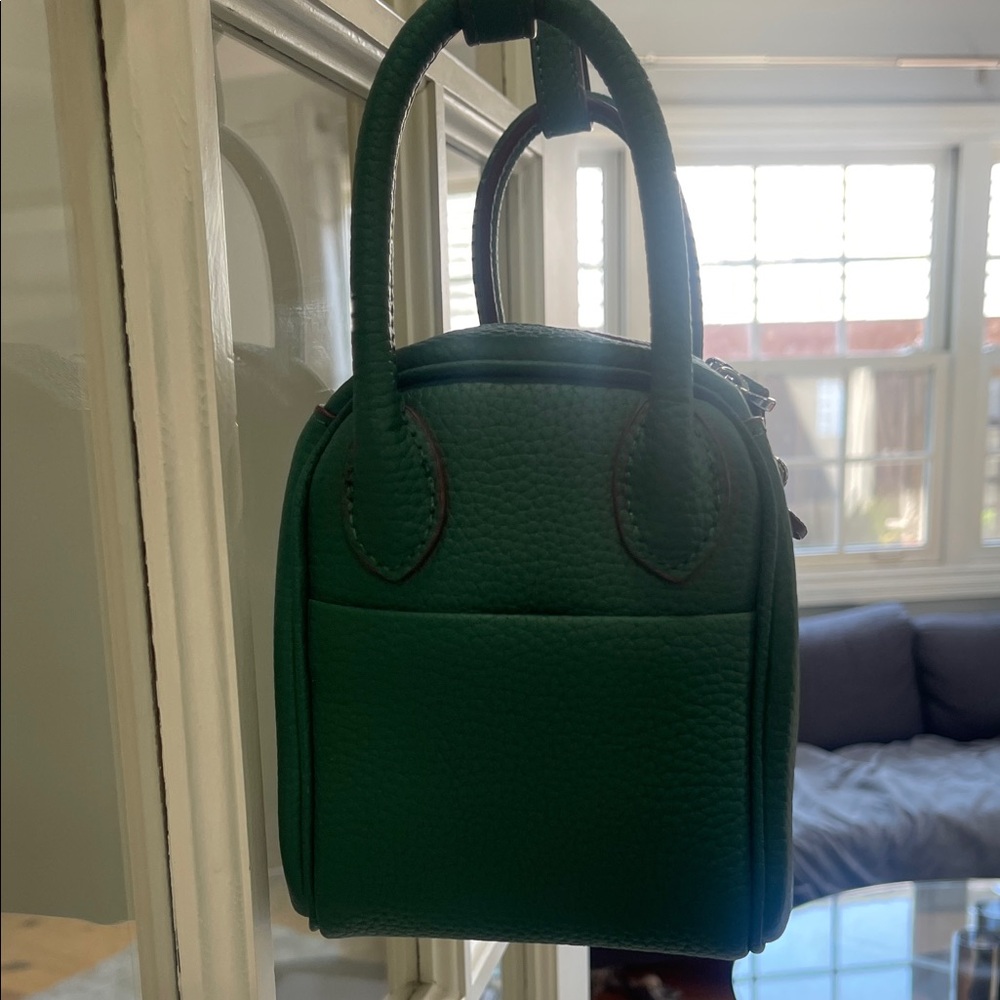Green Leather Shoulder Bag - Picture 4 of 15
